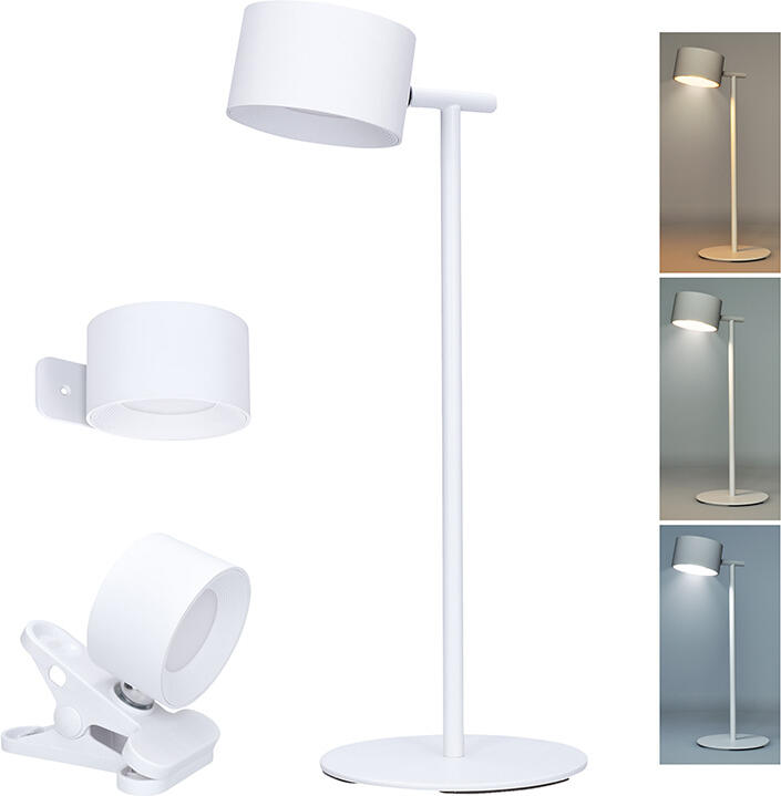 Solight LED nabíjecí lampička 3v1, 280lm, změna CCT, stmívání, bílá