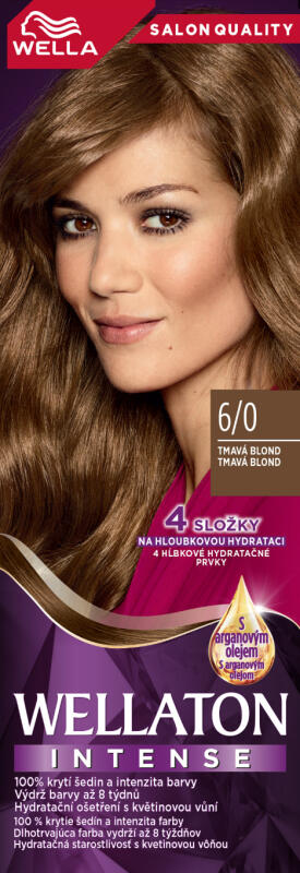 Wella barva na vlasy Wellaton Intense 6/0 tmavá blond, 110 ml
