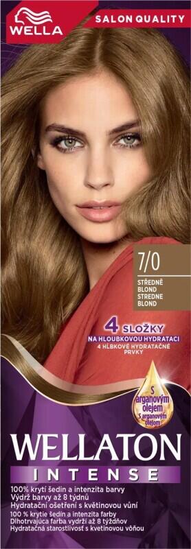 Wella barva na vlasy Wellaton Intense 7/0 střední blond, 110 ml