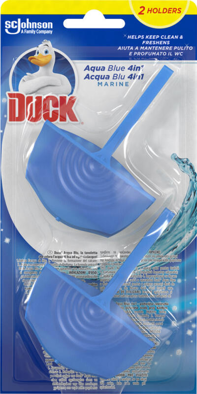 Duck Aqua Blue 4in1 WC blok, 2× 36 ml