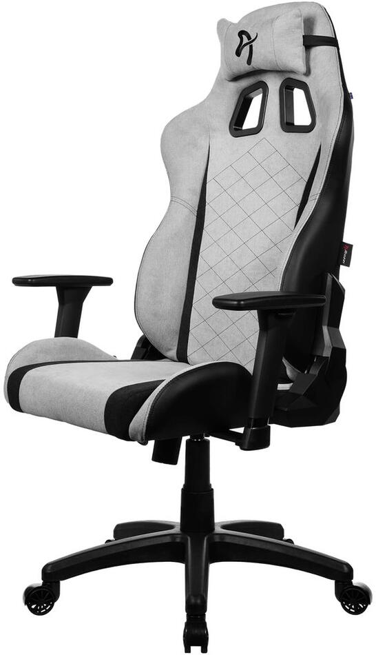 AROZZI herní židle AVANTI Soft Fabric Light Grey/ látkový povrch/ světle šedá (AVANTI-SFB-LG)