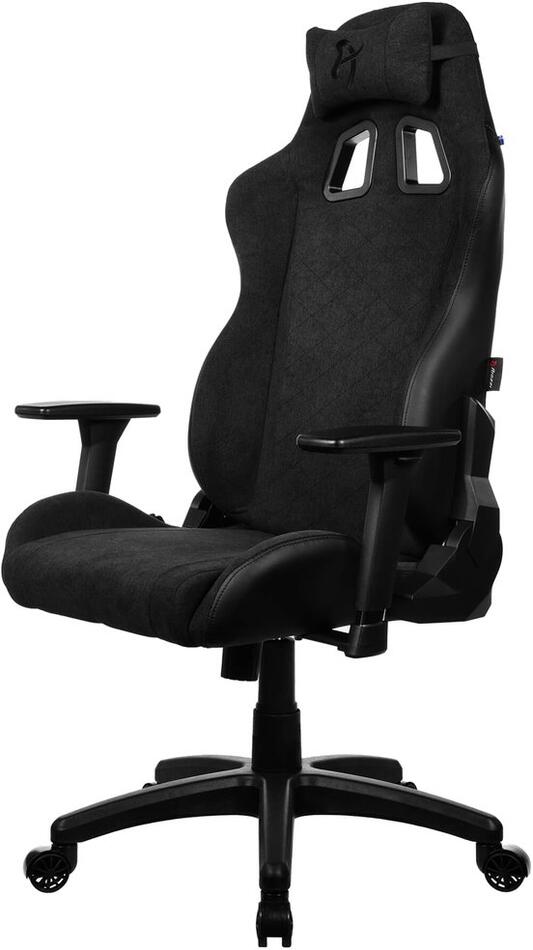 AROZZI herní židle AVANTI Soft Fabric Pure Black/ látkový povrch/ černá (AVANTI-SFB-PBK)