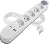 Prodlužovací kabel Emos P1513PD 3 m, bílý