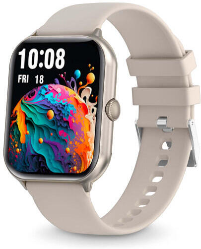 Chytré hodinky ALIGATOR Watch GO, hvězdně stříbrné