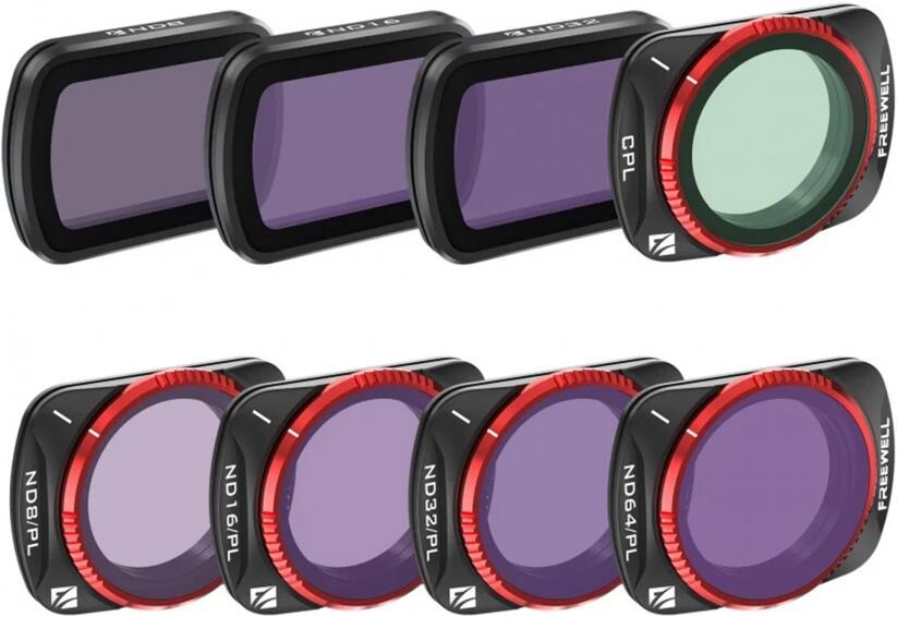 Freewell sada osmi filtrů All Day pro DJI Osmo Pocket 3/4