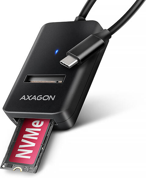 Axagon ADM2-CM USB-C 10Gbps - M.2 NVMe & SATA SSD adaptér, kabel USB-C 10cm