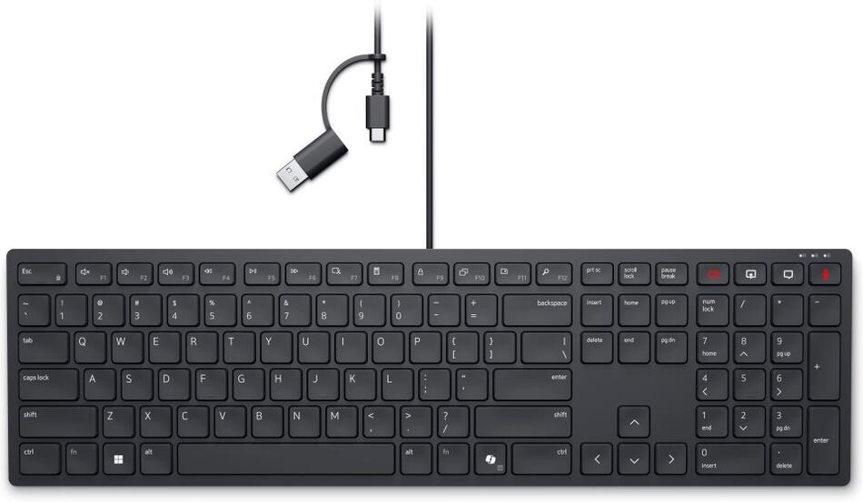 Dell tichá klávesnice a myš - KB525C - Czech/Slovak (580-BBTB)