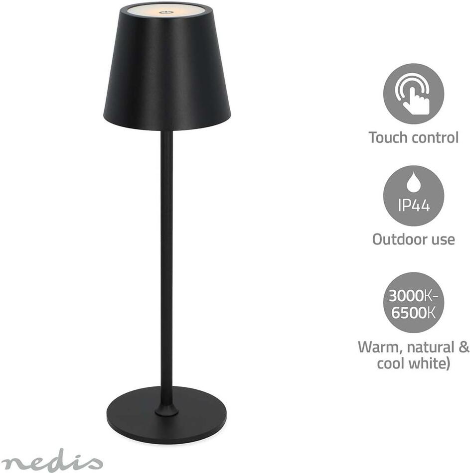 LED stolní lampa NEDIS LTOUT05BK
