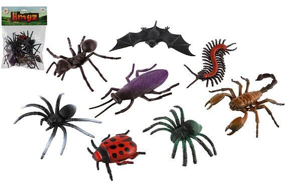 Teddies Hmyz 8 ks plast 7-12cm v sáčku