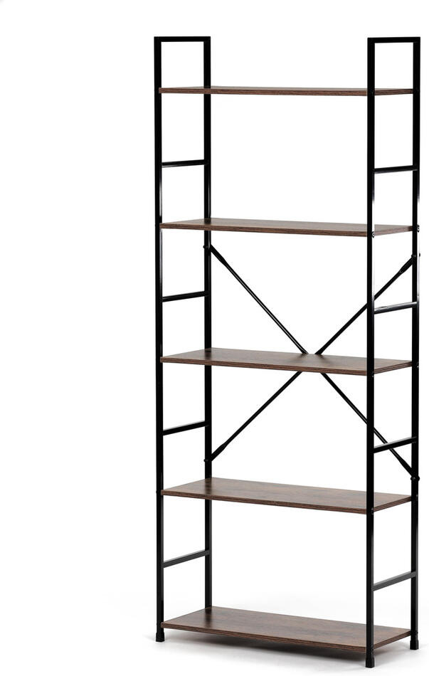 Regál, dřevo, přírodní, GD-225 OLW Autronic, Hnědá, MDF