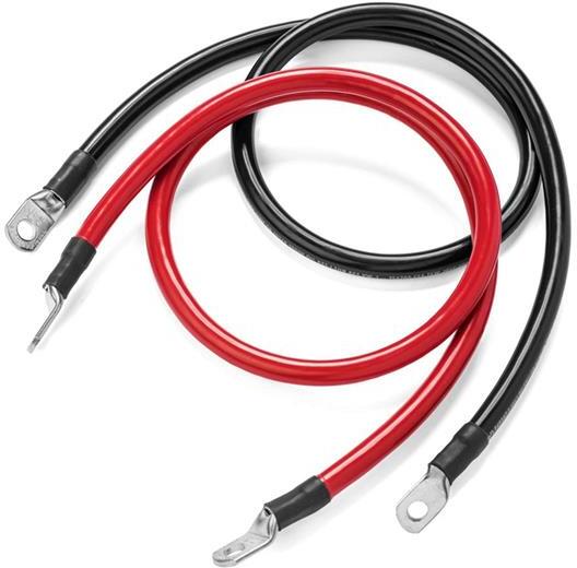 Propojovací kabely pro baterie 30cm 4 AWG (červený+černý) GETI
