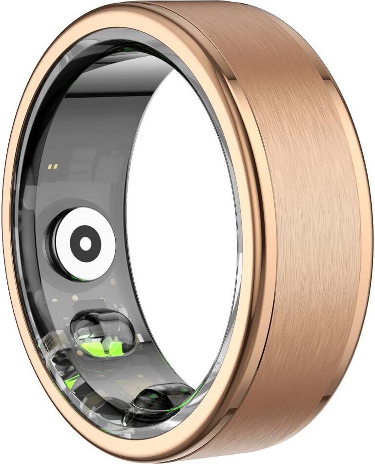 Chytrý prsten iGET Smart Ring R1 vel. 11, růžově-zlatý