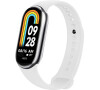 Silikonový řemínek FIXED Silicone Strap pro Xiaomi Smart Band 10/9/8, bílý
