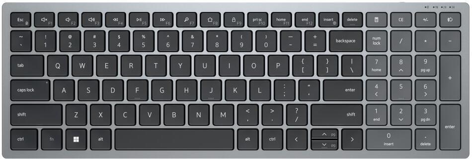 DELL KB740 bezdrátová klávesnice UK/ anglická/ QWERTY (580-AKPD)