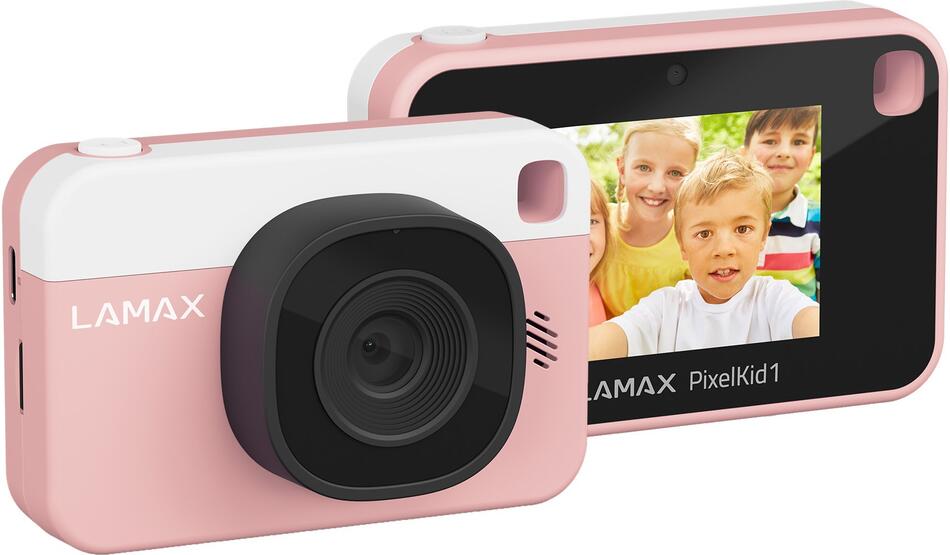 Dětský fotoaparát LAMAX PixelKid1, růžový
