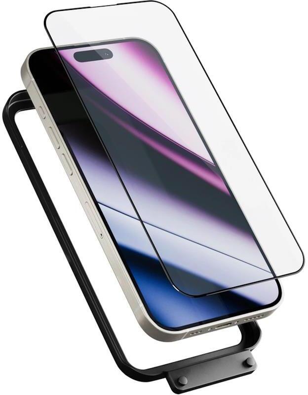 Sklo Epico ImpactBuffer 3D s instalačním rámečkem pro Apple iPhone 16 Pro