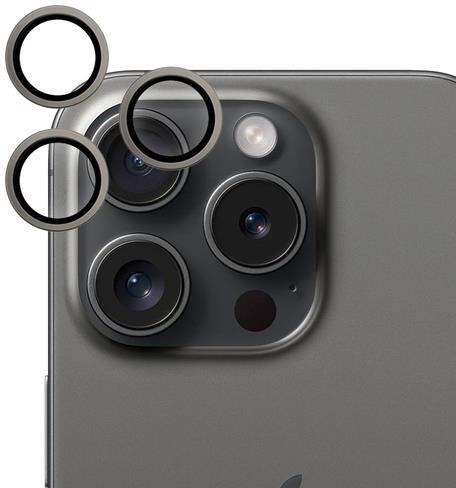 Epico Aluminium Lens Protector iPhone 16 Pro/16 Pro Max Čirý obraz - černý titan