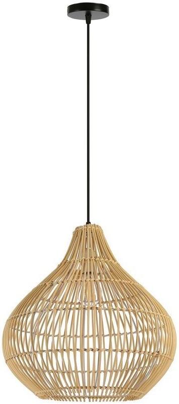 IMMAX BOHO PELO designové závěsné svítidlo, D40cm, E27, přírodní ratan (08257L)