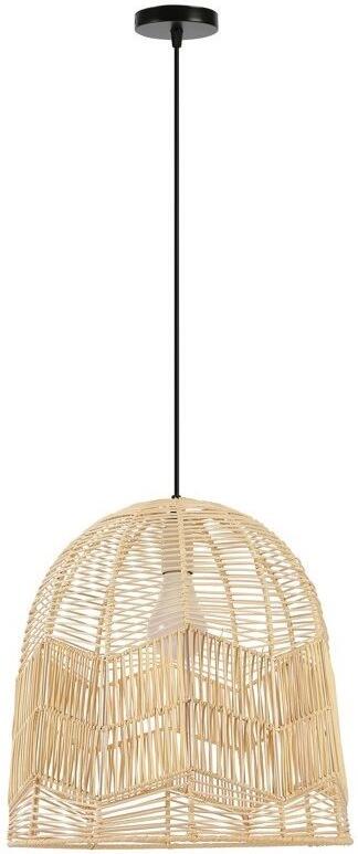 IMMAX BOHO PELO designové závěsné svítidlo, D40cm, E27, přírodní ratan (08262L)