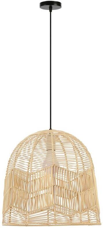 IMMAX BOHO PELO designové závěsné svítidlo, D50cm, E27, přírodní ratan (08263L)