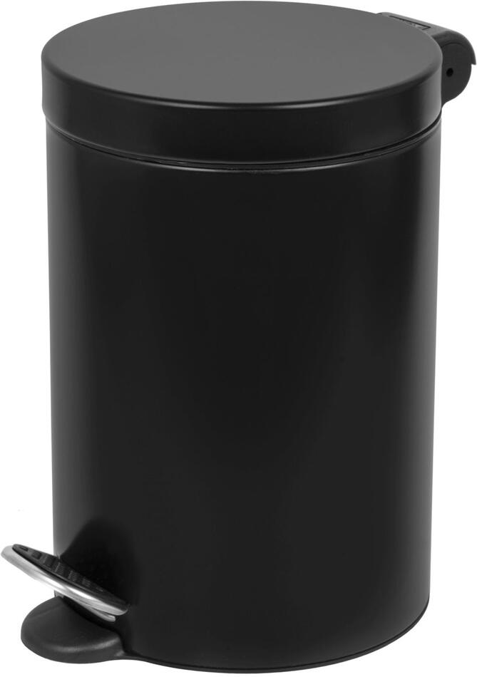 Pedálový odpadkový koš Freedom Fresh 3 l, lakovaná ocel, černá