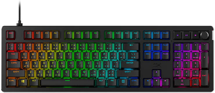HP HyperX Alloy Rise/Drátová USB/US layout/Černá (7G7A3AA#ABA)