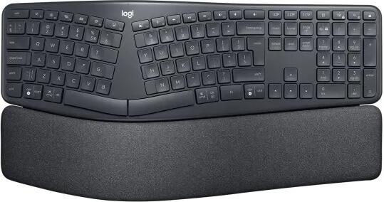 Logitech ERGO K860 for Business/Bezdrátová USB + Bluetooth/US layout/Černá (920-010352)