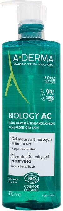 Čisticí gel A-Derma Biology AC Cleansing Foaming Gel, 400 ml