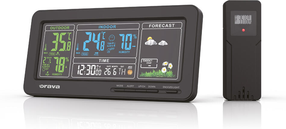 Meteorologická stanice s bezdrátovým senzorem Orava (Meteo-1)