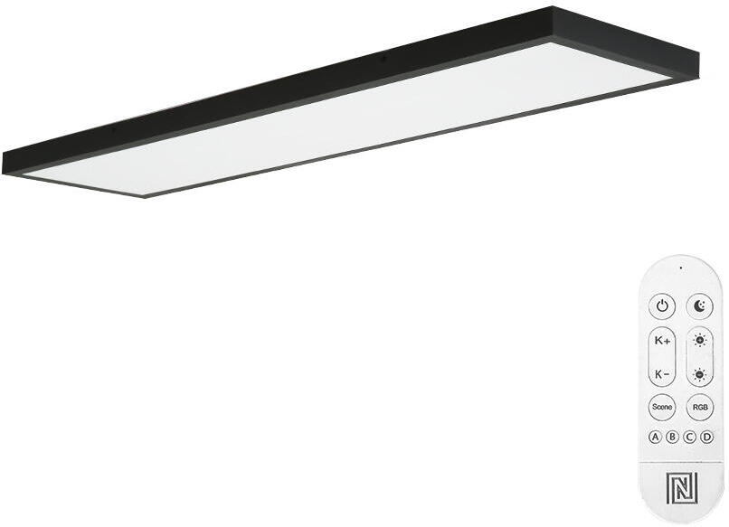 Smart stropní svítidlo IMMAX NEO LITE FRAME 07278L 120x30cm, černé