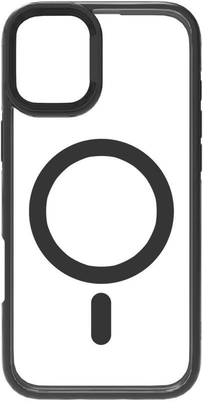 eSTUFF INFINITE Helsinki kryt pro iPhone 16 Pro Max, MagSafe, stojánek, TPU, čirý/černý (ES67141103)