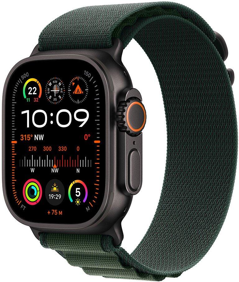 Chytré hodinky Apple Watch Ultra 2, Dark Green Alpin
