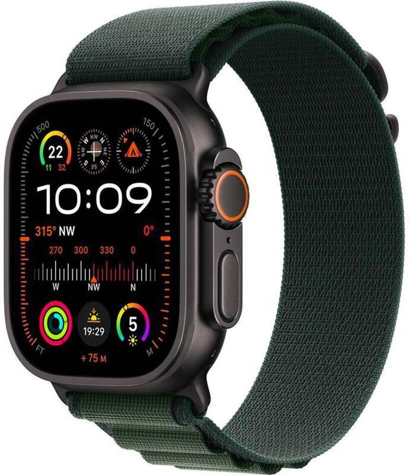 Chytré hodinky Apple Watch Ultra 2, Dark Green Alpin