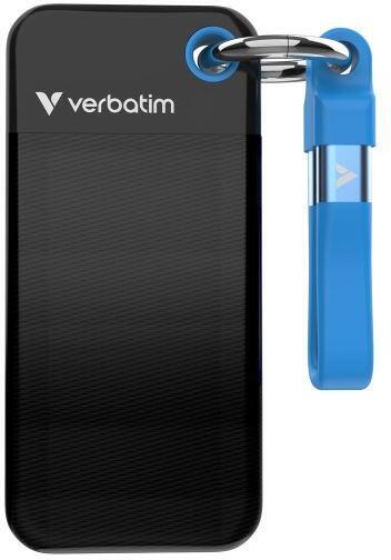 Verbatim Pocket SSD 1TB USB 3.2 Gen 2, externí Solid State Drive, černá/modrá (32191)