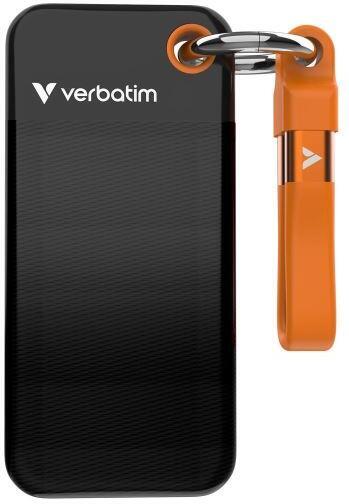 Verbatim Pocket SSD 1TB USB 3.2 Gen 2, externí Solid State Drive, černá/oranžová (32193)