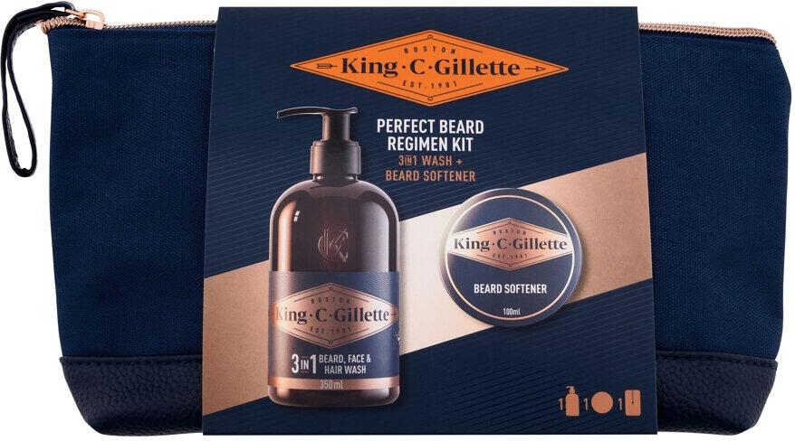 Šampon na vousy Gillette King C. Perfect Beard Regimen Kit, 350 ml
