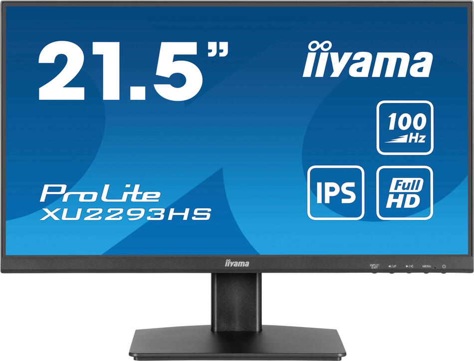 IIYAMA ProLite / XU2293HS-B6 / 21,5" / IPS / FHD / 100Hz / 1ms / Black / 3R
