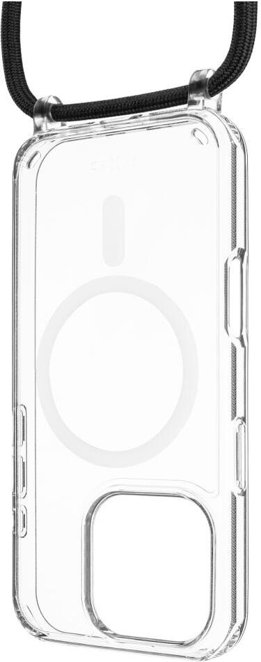 Pouzdro FIXED MagPure Neck s černou šňůrkou na krk pro Apple iPhone 16 Pro Max