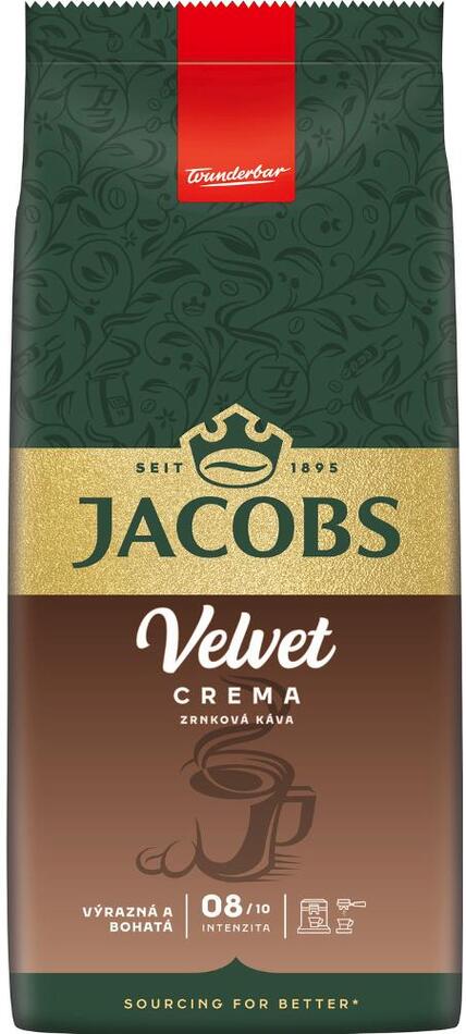 Zrnková káva JACOBS Velvet Crema 1kg Tassimo