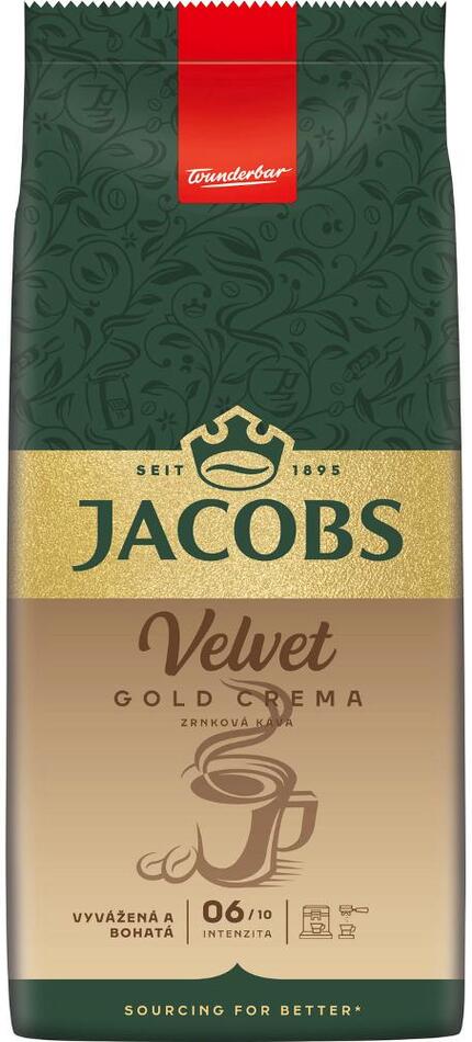 Zrnková káva JACOBS Velvet Gold Crema 1kg Tassimo