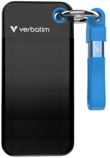 Verbatim Pocket SSD 2TB USB 3.2 Gen 2, externí Solid State Drive, černá/modrá (32195)