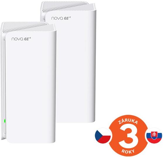 Tenda Nova MX21 Pro (2-pack) WiFi 6E AXE5700 Mesh Gigabit system, router, 6x GLAN/GWAN, VPN, CZ app (75012006)