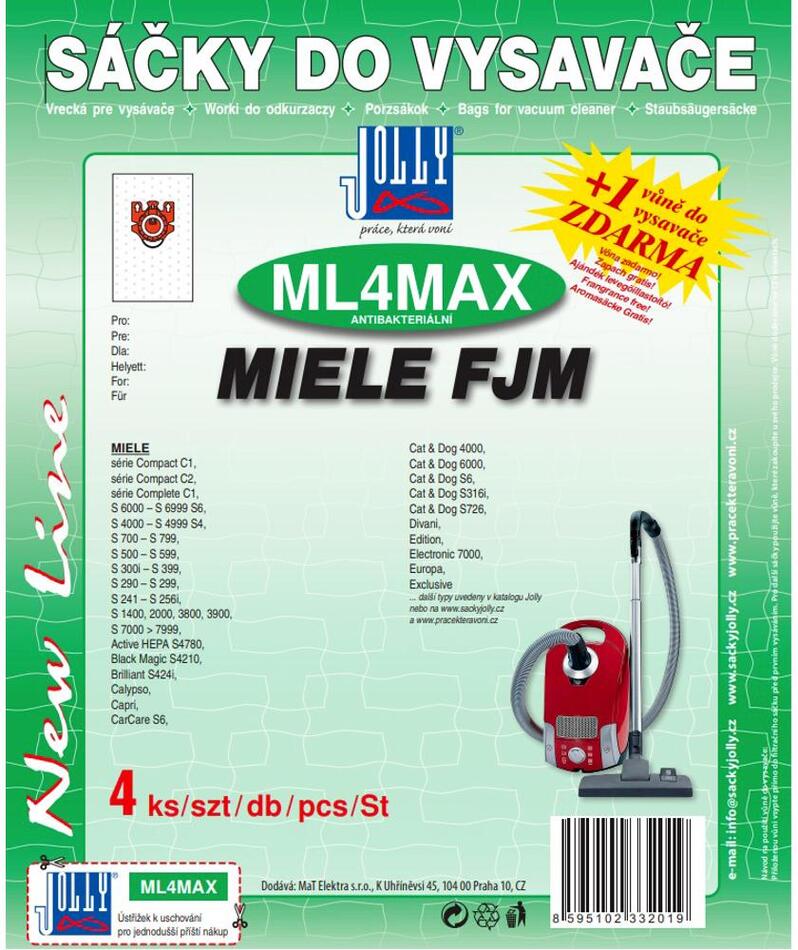 Sáčky do vysavače Jolly MAX ML 4