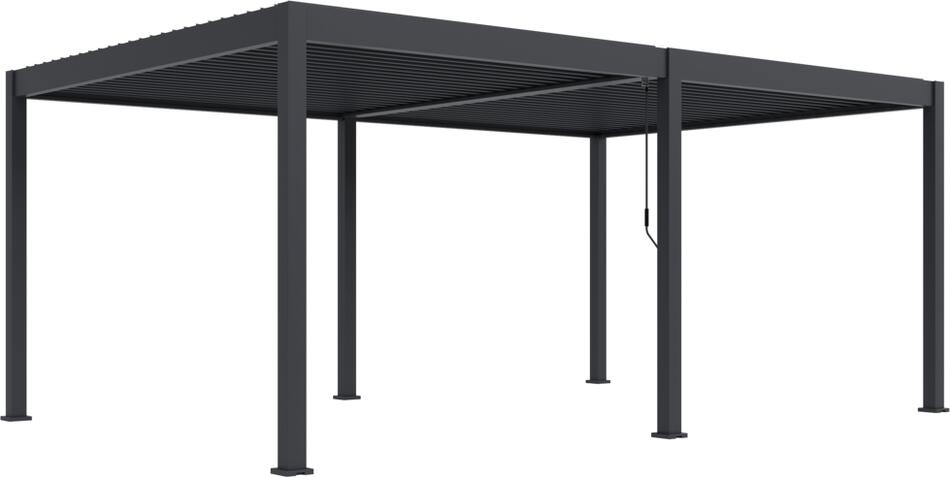 Bioklimatická pergola ROJA INTRO DUO 6 × 4 m, antracit