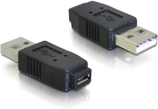 Delock redukce micro USB A+B samice na USB A samec (65029)