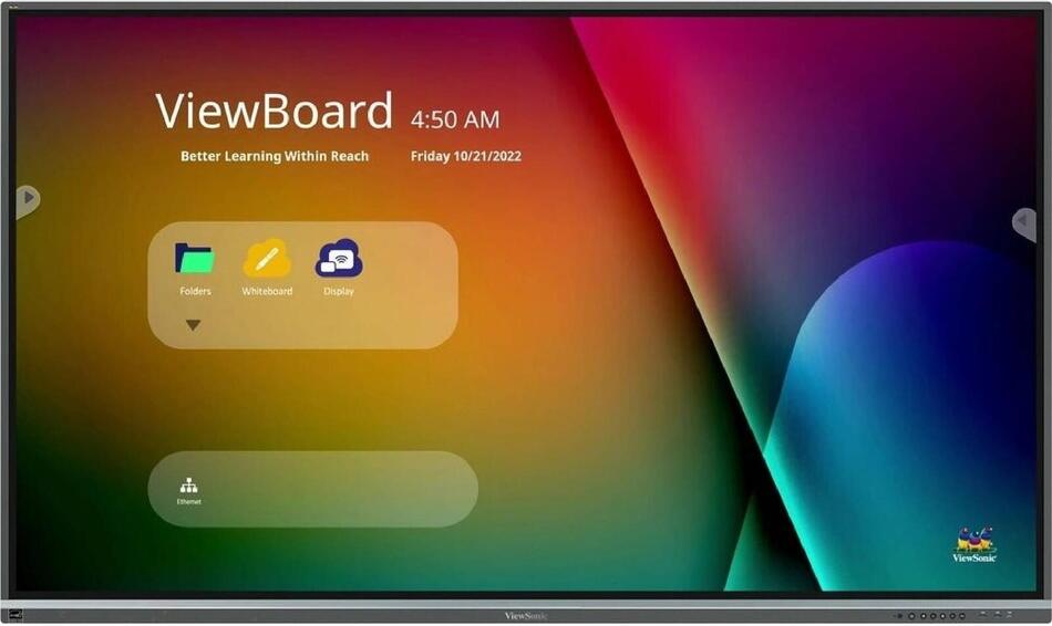 Interaktivní displej 86" Viewsonic IFP8650-5F 4K UHD / IPS / 500n / 8ms / 3xHDMI / RS232 / OPS / 8xUSB / 2xLAN / Repro / VESA / Android 13