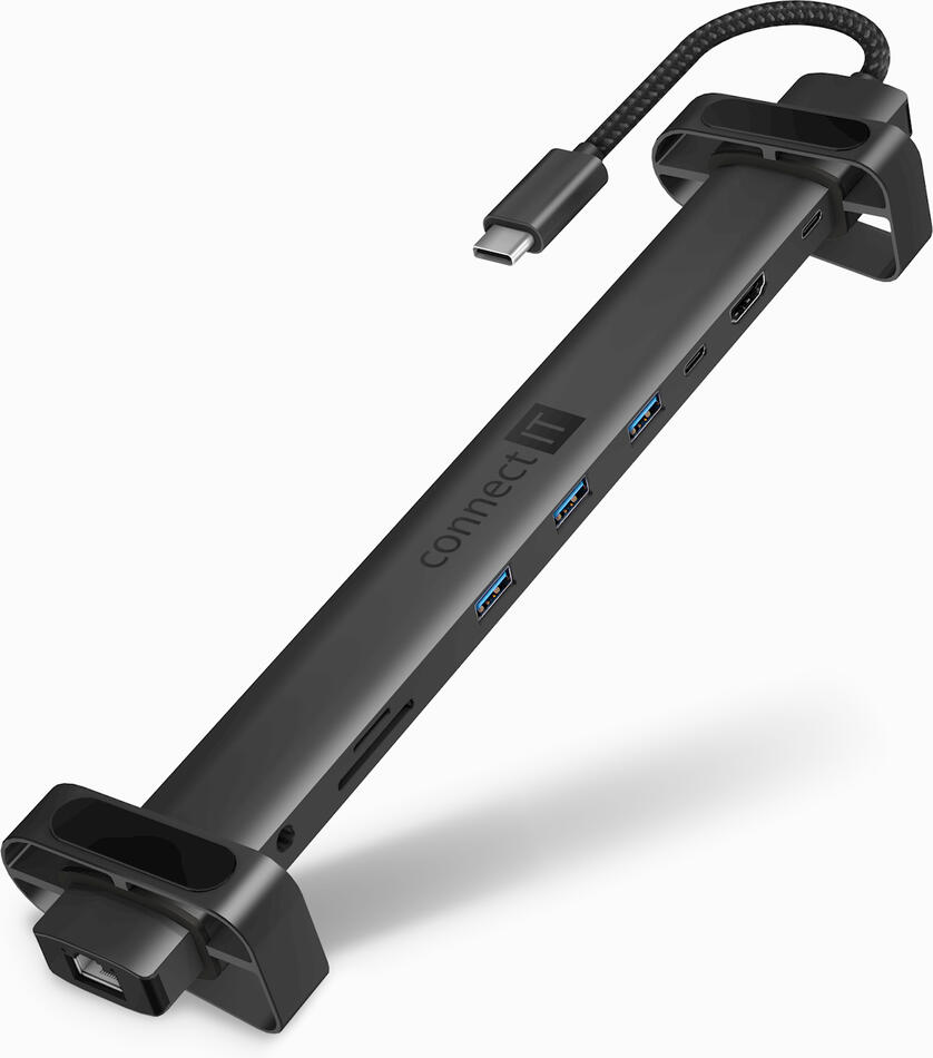 CONNECT IT USB-C dokovací stanice, Multi10IN1 (1xHDMI), externí, ANTRACITOVÁ (CHU-9020-AN)