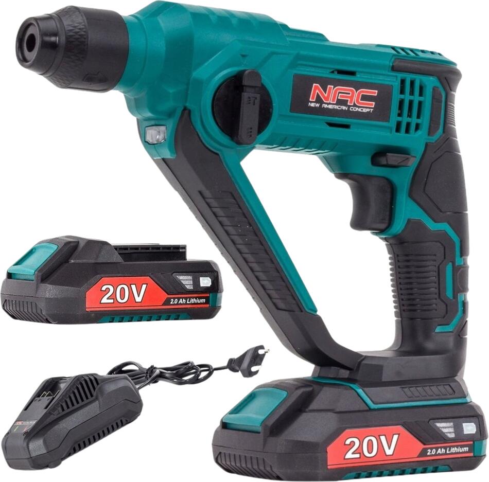 Vrtací kladivo NAC aku HE-SDS-LI-20V 2Ah