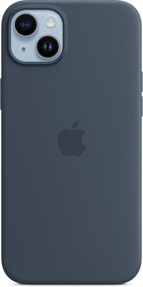 Apple iPhone 14+ Silicone Case with MS - Storm Blue / SK (MW503ZM/A)