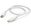 Hama kabel USB-C 2.0 typ C-C 1,5 m, bílá